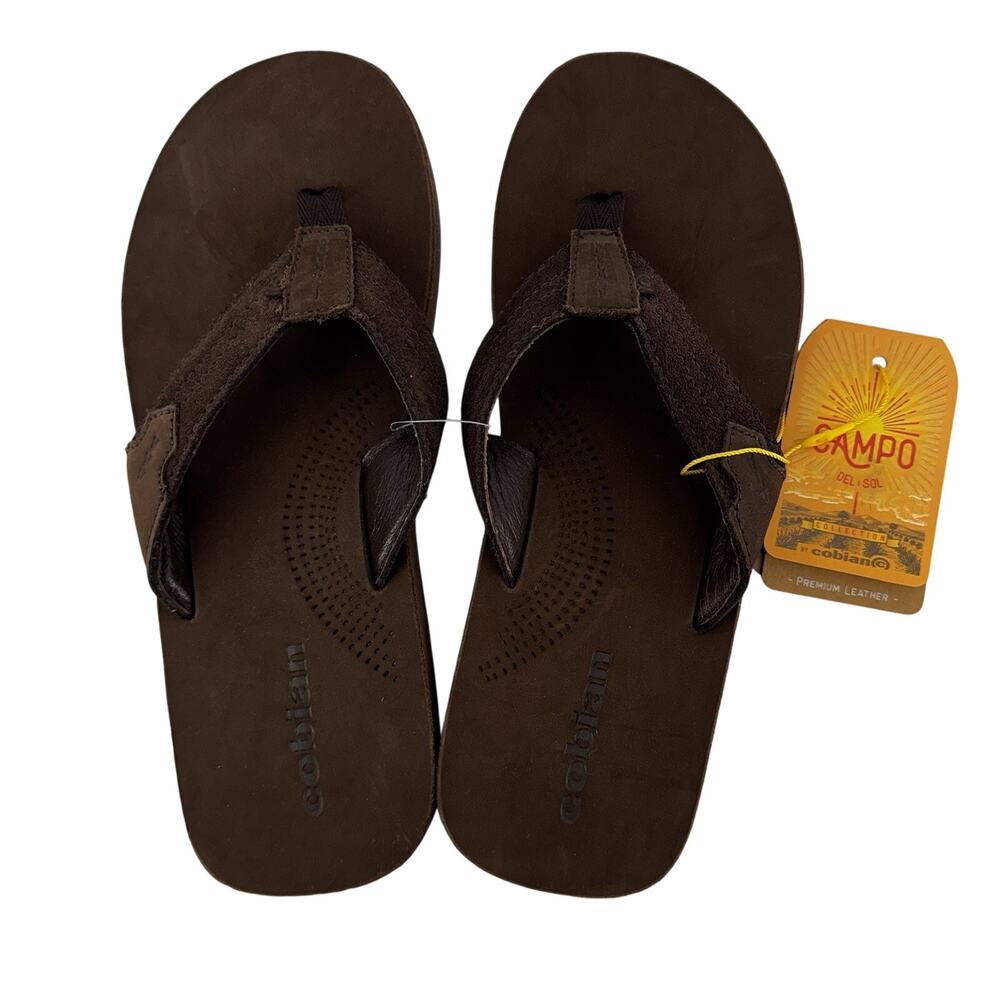 Cobian Mens Lazo Sandals Campo Del Sol Dark Brown Mens Size 8